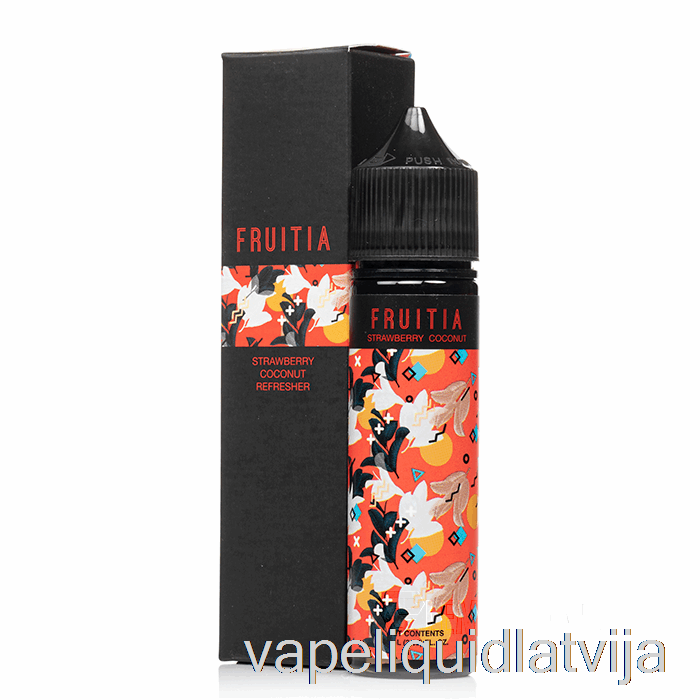 Zemeņu Kokosriekstu Atsvaidzinātājs - Fruitia - 60ml 0mg Vape šķidrums